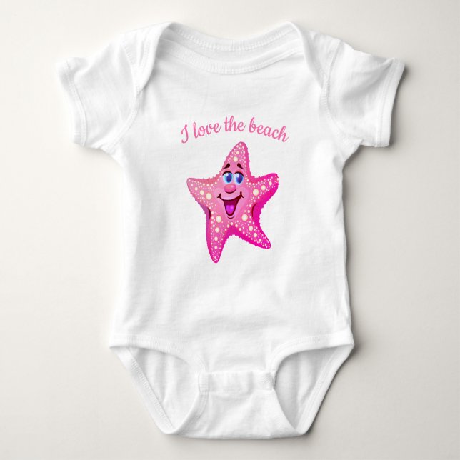 Baby Bodysuit-Starfish Strampler (Vorderseite)