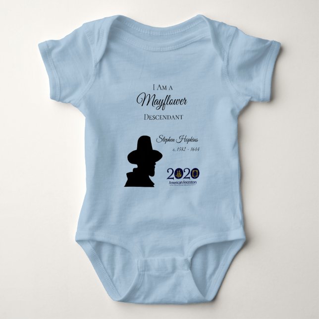 Baby-Bodysuit Stephen Hopkins Mayflower Baby Strampler (Vorderseite)