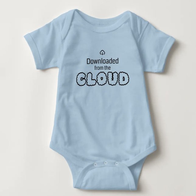 Baby-Bodysuit "Von der Cloud heruntergeladen" Baby Strampler (Von Creator hochgeladen)
