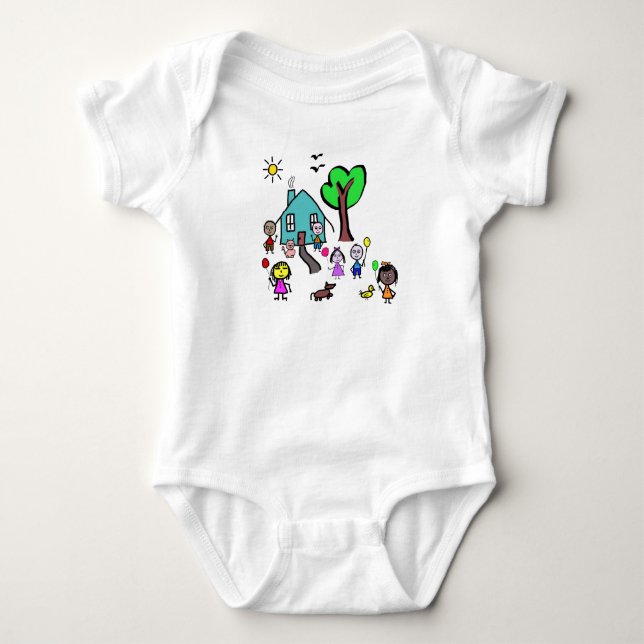Baby Bodysuit Welt Kinder Strampler (Vorderseite)