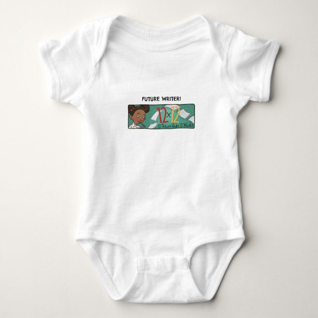 Baby Bodysuit Writer Girl Baby Strampler (Vorderseite)