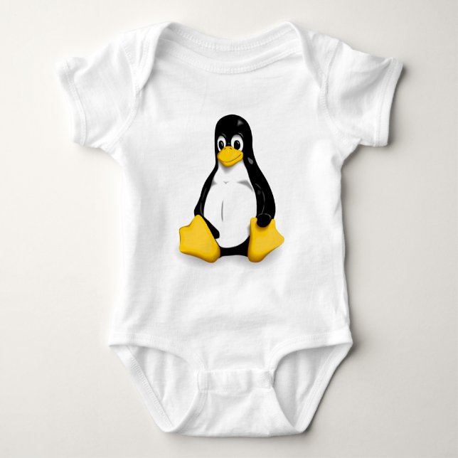 Baby-Bodysuits Linuxs Tux Baby Strampler (Vorderseite)