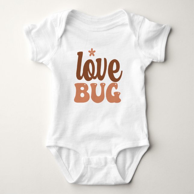 Baby Boho Liebe Bug Strampler (Vorderseite)