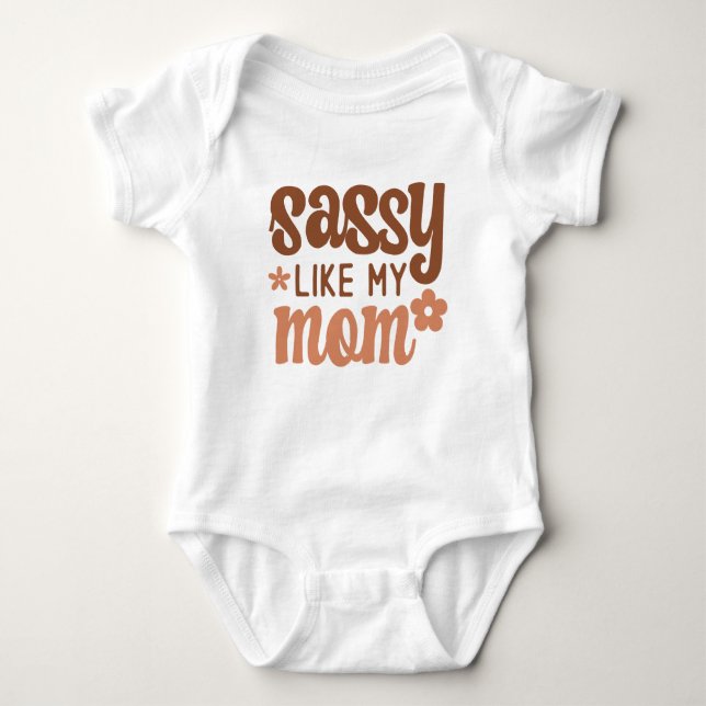 Baby Boho sassy like My Mama Strampler (Vorderseite)