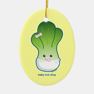 Baby Bok Choy Keramikornament