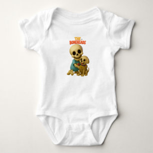 Baby Bonehead & Waggles Skelett Strampler