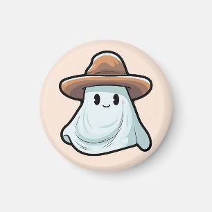 Baby Boo Cowboy Ghost Halloween Collection Magnet