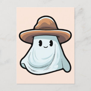 Baby Boo Cowboy Ghost Halloween Collection Postkarte