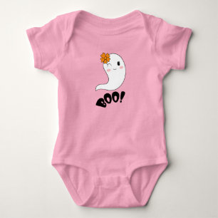Baby Boo Girly Pink Niedlich Ghost Halloween Strampler