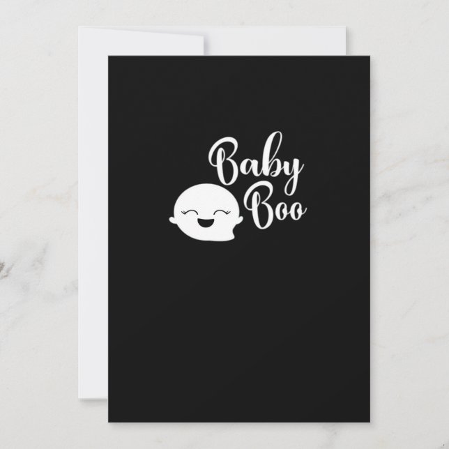 Baby Boo Halloween Feiertagskarte (Vorderseite)