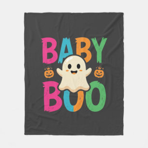 Baby Boo Halloween-Geisterdesign_1 Fleecedecke