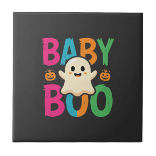 Baby Boo Halloween-Geisterdesign_1 Fliese