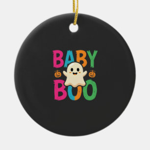 Baby Boo Halloween-Geisterdesign_1 Keramik Ornament