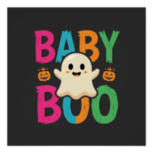 Baby Boo Halloween-Geisterdesign_1 Poster