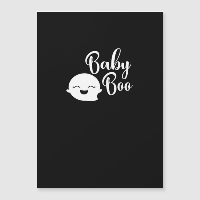 Baby Boo Halloween Magnetkarte (Vorderseite)