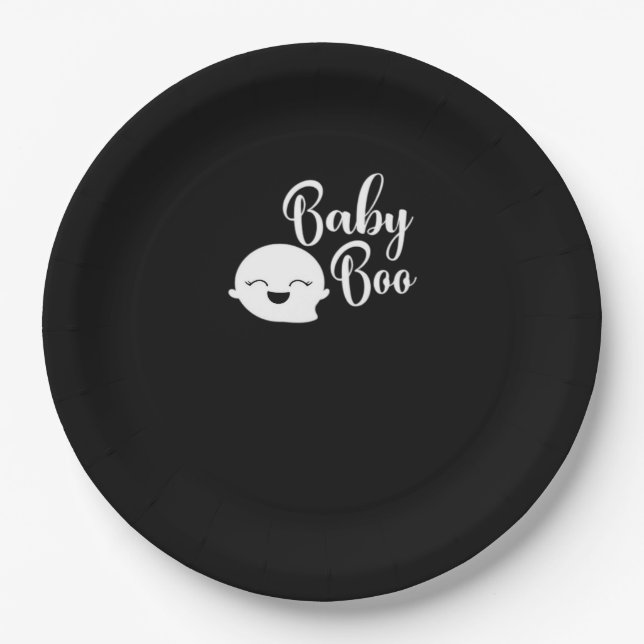 Baby Boo Halloween Pappteller (Vorderseite)