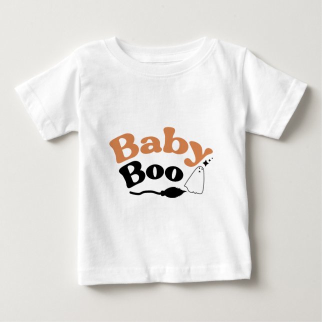 "Baby Boo Halloween T-Shirt - Éffrayant Baby Tee (Devant)