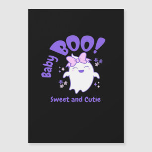 Baby Boo Süßes Halloween-Design für Kleinkinder Magnetkarte