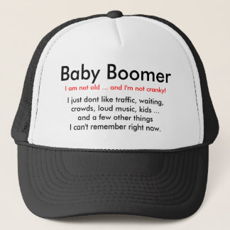 Baby boomer excentrique - casquette