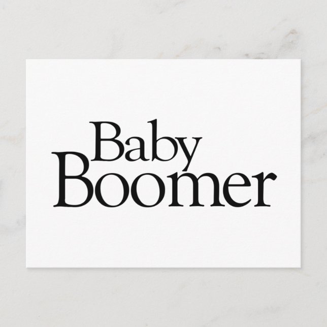 Baby Boomer Postkarte (Vorderseite)