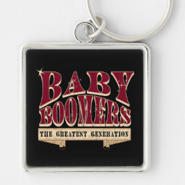 Baby Boomer - Retro-Slogan der Besten Generation Schlüsselanhänger