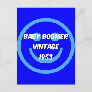 Baby Boomer von 1953 Postkarte