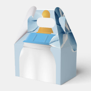 Baby Bottle Baby Dusche Gefälligkeitsboxen Blau Geschenkschachtel