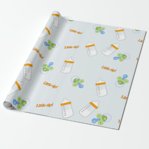 Baby Bottle Baby Dusche & neugeborenes Geschenk Geschenkpapier