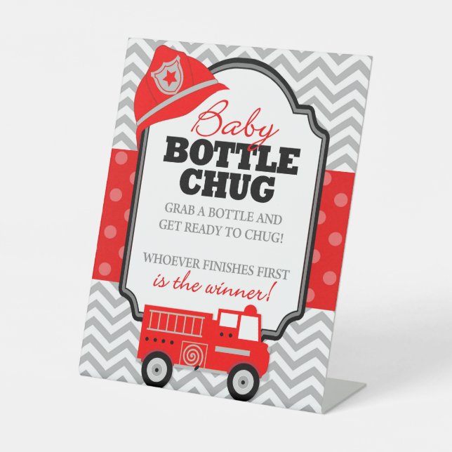 Baby Bottle Party Dusche Spiel Schild (Vorderseite)
