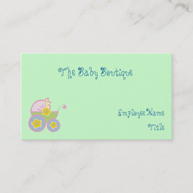 Baby Boutique Cartes de visite Customisés (Devant)