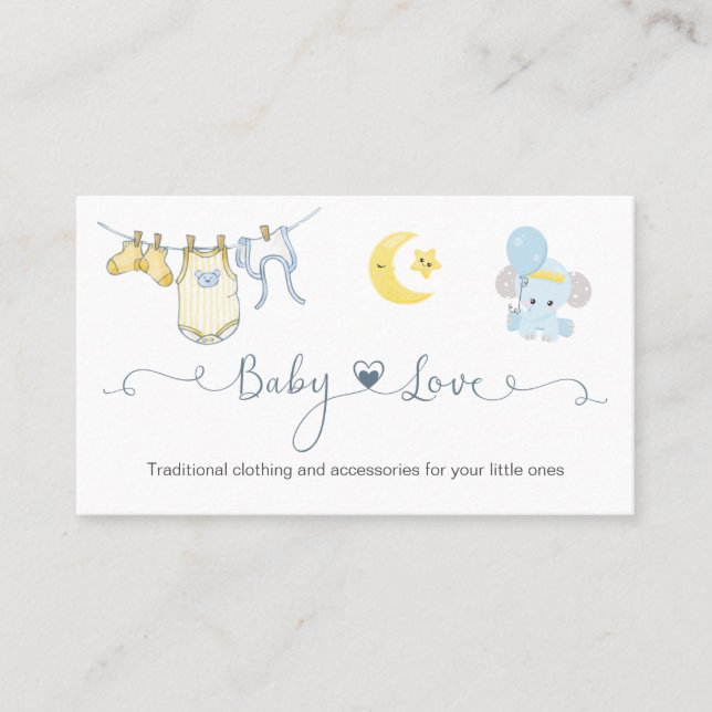Baby Boutique Vêtements Carte de visite (Devant)