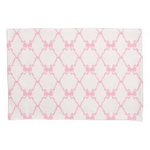 Baby Bow Trellis Pink Bella Ribbon Kissenbezug