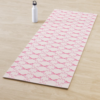 Baby Bow Trellis Pink Bella Ribbon Yogamatte