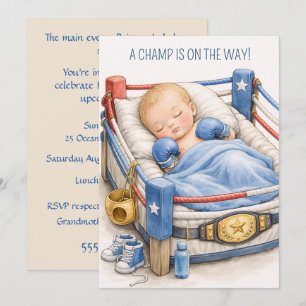 Baby-Box-Champion Digitaler Download-Einladung Einladung