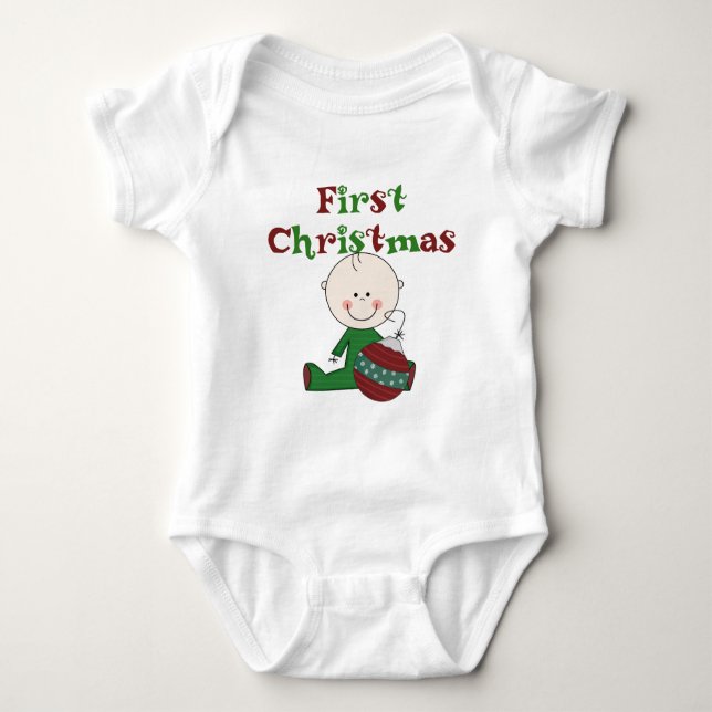 Baby Boy 1. Weihnachtsgeschenke Baby Strampler (Vorderseite)