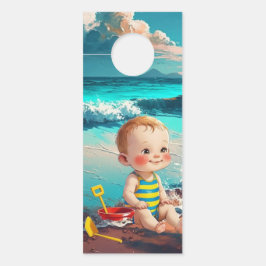 Baby Boy am Strand Türanhänger