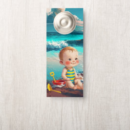 Baby Boy am Strand Türanhänger