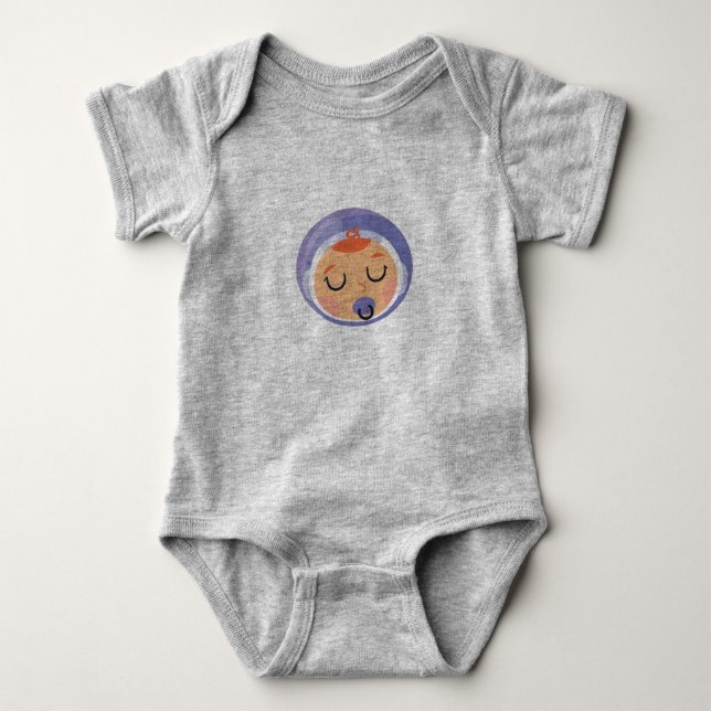 Baby Boy Astronaut Strampler (Vorderseite)