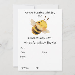 Baby Boy Baby Showeinladung Einladung