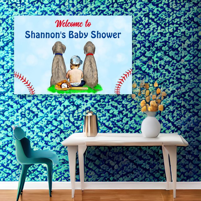 Baby Boy Baseball Baby Dusche Poster (Von Creator hochgeladen)