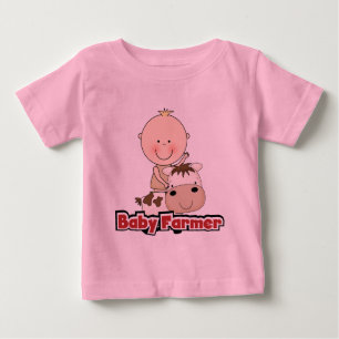 Baby Boy Bauer mit Kuhhemden und -geschenken T-shirt