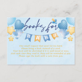 Baby Boy Bear Baby Showbücher für Baby Begleitkarte