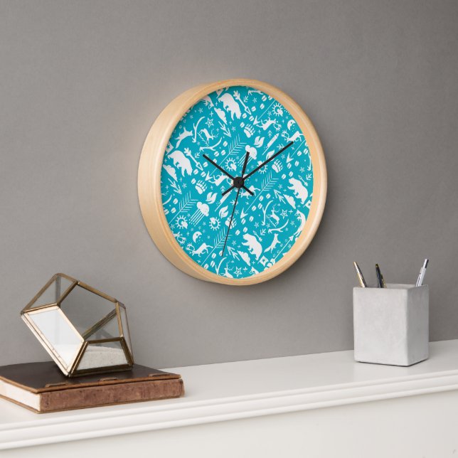 Baby Boy beliebigen Farbe modernen Fox-Woodland Mu Uhr (Büro)