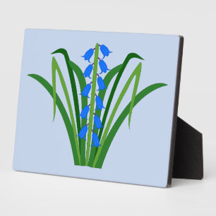 Baby Boy Blauglocken Blumen Frühling Fotoplatte