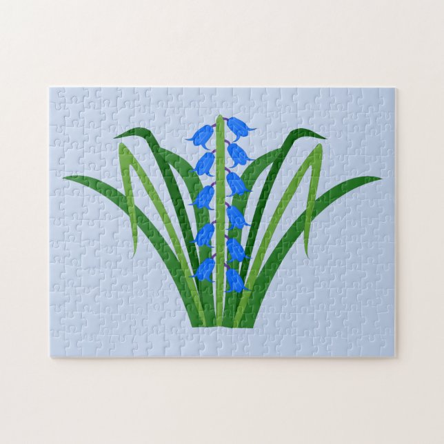 Baby Boy Blauglockenblumen Frühling (Horizontal)