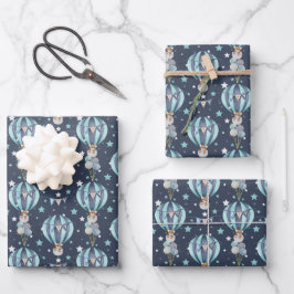 Baby Boy Blue Baby Duschgeschenk Wrap Neues Baby Geschenkpapier Set