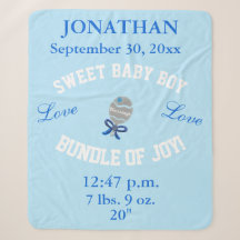 Baby Boy Blue Baby Rattle Upload Foto