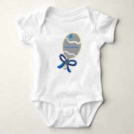 Baby Boy Blue Bow Rattle T - Shirt - CUSTOMIZE Nam
