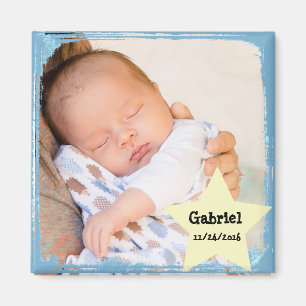 Baby Boy Blue Foto Magnet