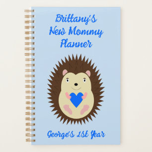 Baby Boy Blue Herz Igel Custom Planer